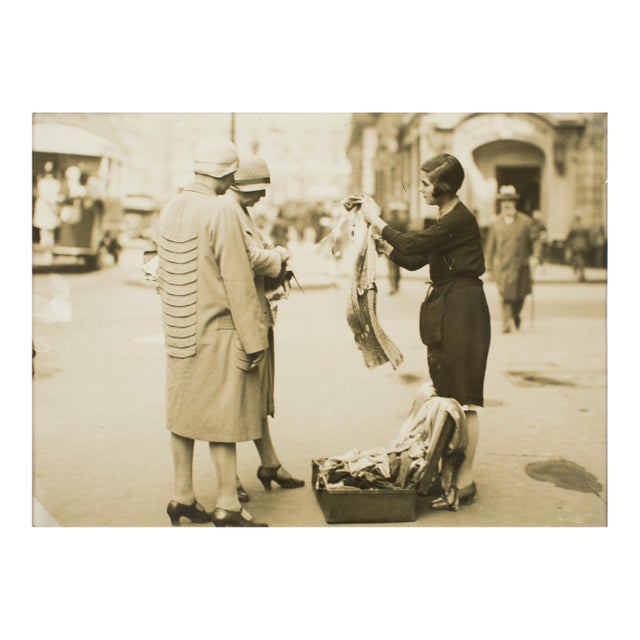 Paris During the Great Depression Circa 1930, Silver Gelatin B and W Photography by Press Agency Keystone View Co. For Sale