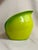 Mid-Century Modern Asymmetric Lime Green Glazed Ceramic Vase, 1960s For Sale - Image 10 of 12