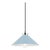 Hudson Valley Lighting Mark D. Sikes Clivedon 1-Light Pendant, 12" - Polished Nickel/Blue Bird For Sale