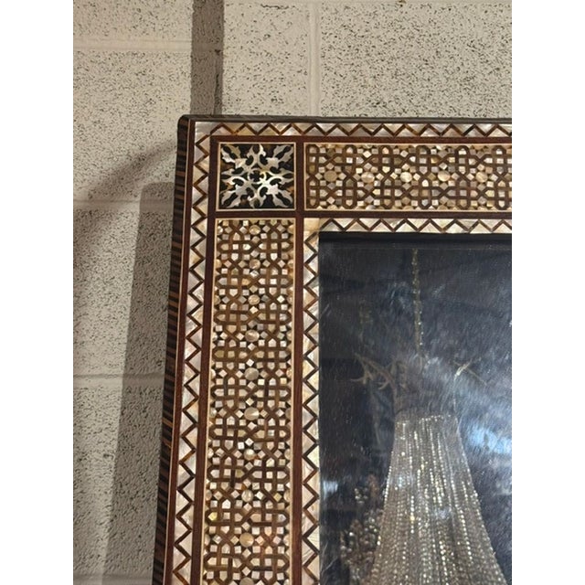 Black Vintage Middle Eastern Mother of Pearl Inlaid Mirrors For Sale - Image 8 of 9