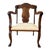 Late 19th Century, Georgian-Style, Walnut Paw Foot Dining Chair For Sale