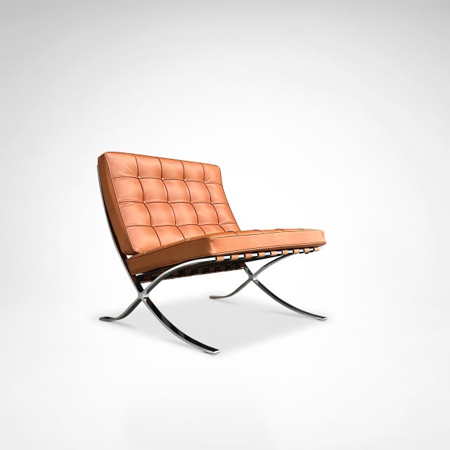 2000 - 2009 Barcelona MR90 Lounge Chair by Mies Van Der Rohe for Knoll, 2000s For Sale - Image 5 of 10