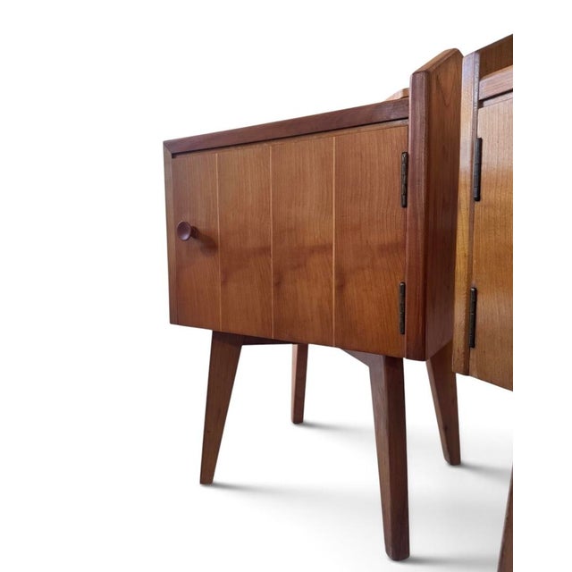 1960s Mid-Century Bedside Cabinets in Maple & Heywood, 1960, Set of 2 For Sale - Image 5 of 9