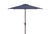 Traditional Athens 7.5 Ft Square Crank Umbrella, Navy With White Understripe For Sale - Image 3 of 7