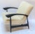 Adesso Imports Custom Black Matte Oak Armchairs in Ivory Wool - a Pair For Sale - Image 4 of 12