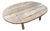 Andrianna Shamaris Wabi Sabi Teak Wood Oval Coffee Table For Sale