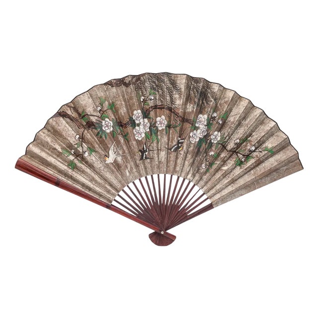 Large Chinese Fan, 1930s For Sale