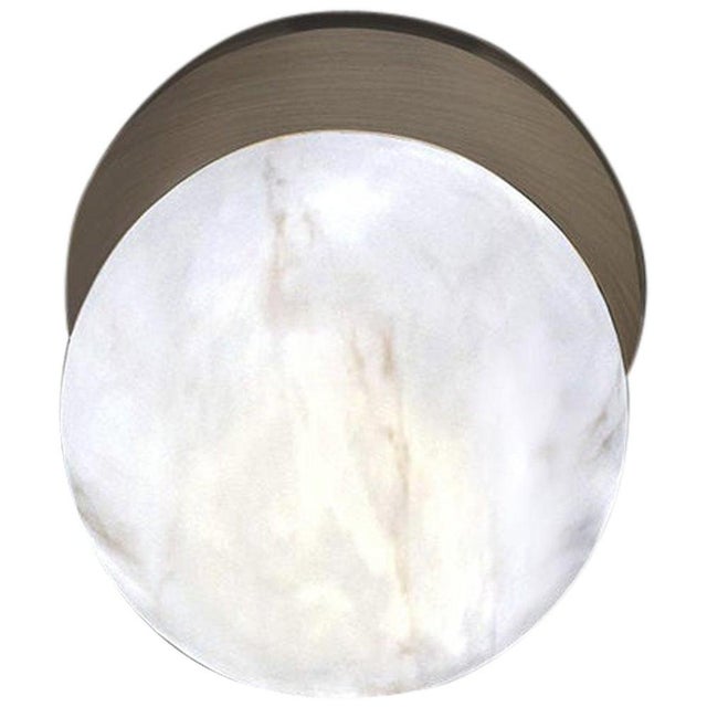 Ofione Brushed Burnished Metal Applique by Alabastro Italiano For Sale - Image 6 of 6