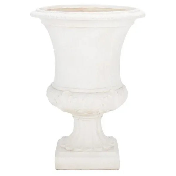 Plastic Outdoor Paven Planter - Off White For Sale - Image 7 of 7