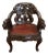 Antique Late 19th Century Meiji Japanese Dragon Carved Chair For Sale