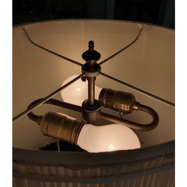 Late 19th Century 19th Century Iznik-Style Pottery Bottle Vase Converted Lamp / Samson France For Sale - Image 5 of 12