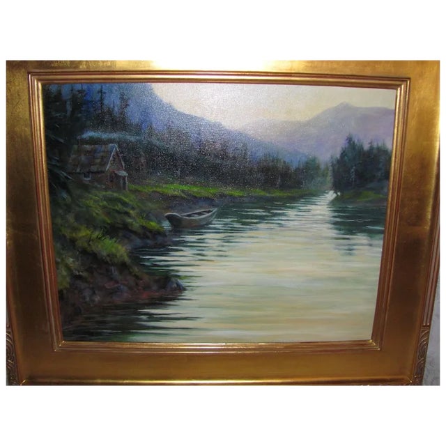 Late 20th Century American Oil on Canvas Painting Don Kolstad For Sale - Image 5 of 8