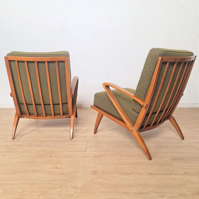Armchairs by Guglielmo Ulrich for C.W.K. Möbel., 1940s, Set of 2 For Sale - Image 6 of 14