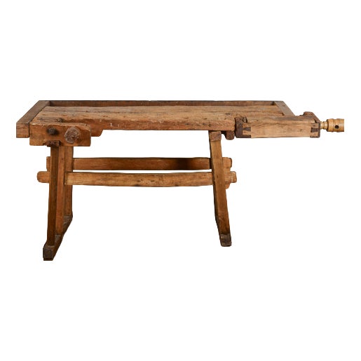 Carpenter's Work Table in Wood For Sale