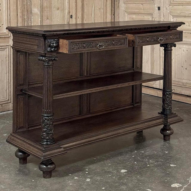 19th Century French Renaissance Revival Henry II Style Server For Sale - Image 15 of 18
