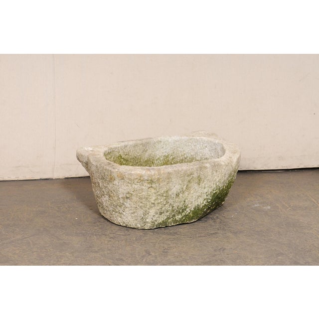 Spanish Spanish 19th Centuryentury Carved-Stone Water Trough For Sale - Image 3 of 11