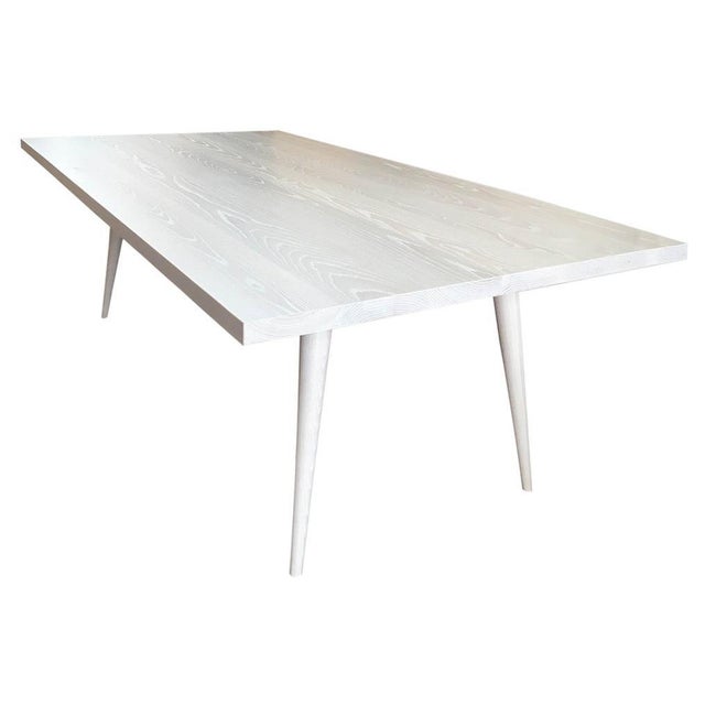 Andrianna Shamaris Bleached Ash Wood Dining Table For Sale - Image 15 of 18