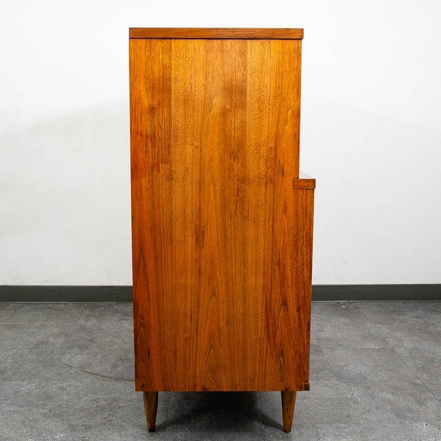 Mid-Century Modern Mid Century Modern Dresser Highboy Kent Coffey Tableau 5 Drawer Walnut Vintage For Sale - Image 3 of 11