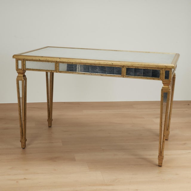 Vintage Mirrored Desk or Table by Theodore Alexander For Sale - Image 12 of 16