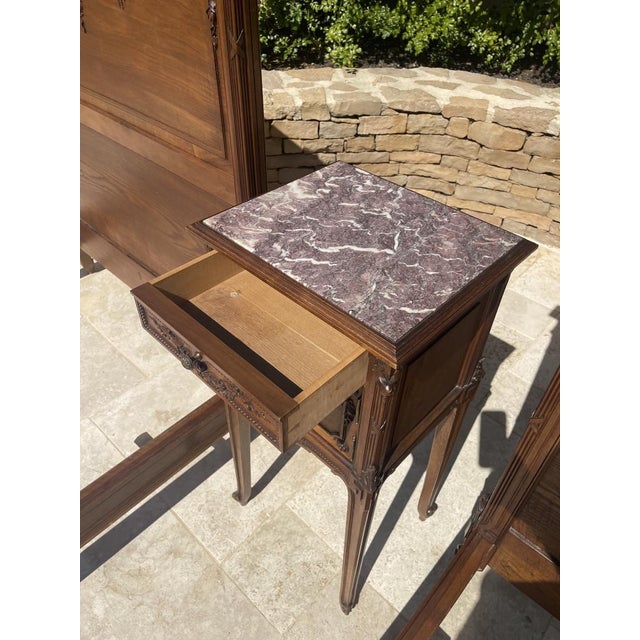 Louis XVI Transition Walnut Beds, Set of 2 For Sale - Image 11 of 13