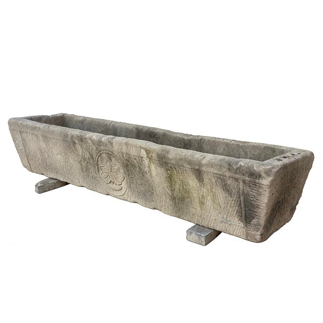 This stone trough is hand carved out one piece of stone and hand chiseled by the locals. This stone planter is ideal for...