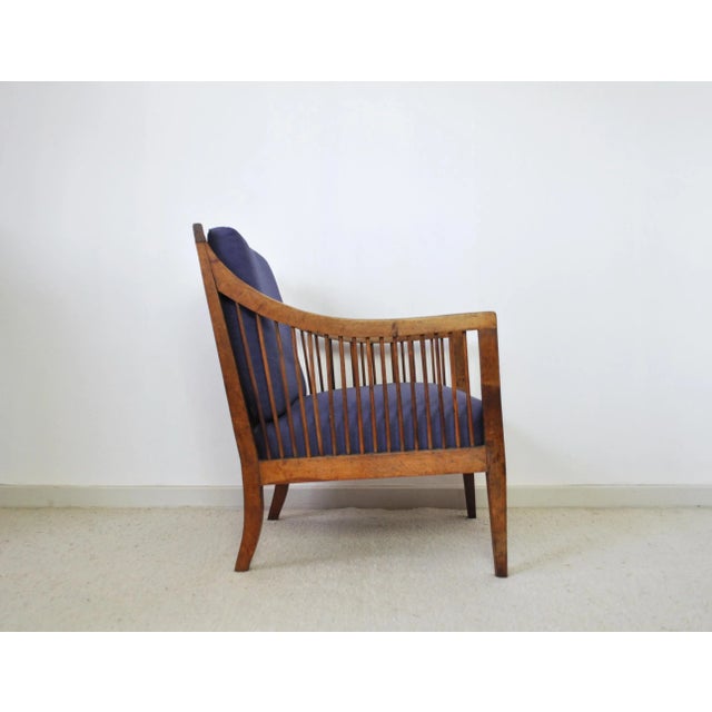 Wood 19th Century Danish Walnut Bergère Chair For Sale - Image 7 of 18