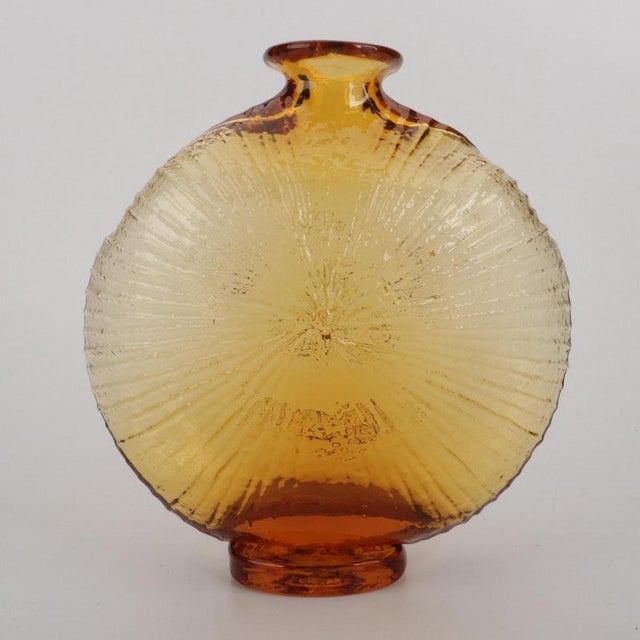 1960s Blenko Sun Face Decanter Chairish