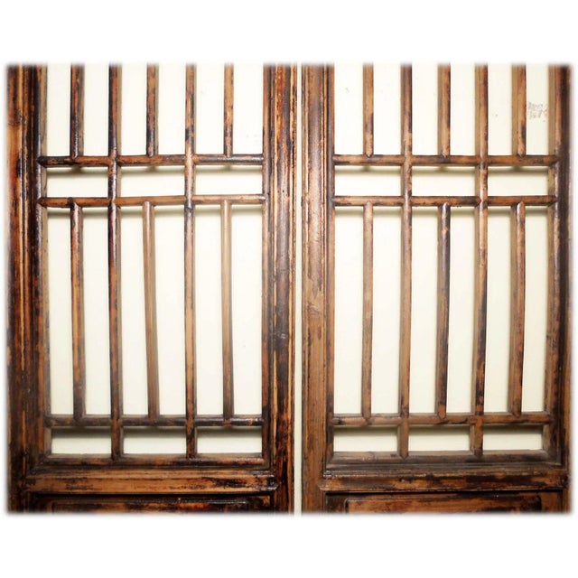 Early 19th Century Antique Chinese Screen Panels, - a Pair For Sale In Dallas - Image 6 of 11