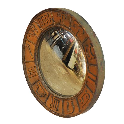 Mid-Century Modern Zodiac Astrology Wall Mirror, 1950s For Sale - Image 6 of 9