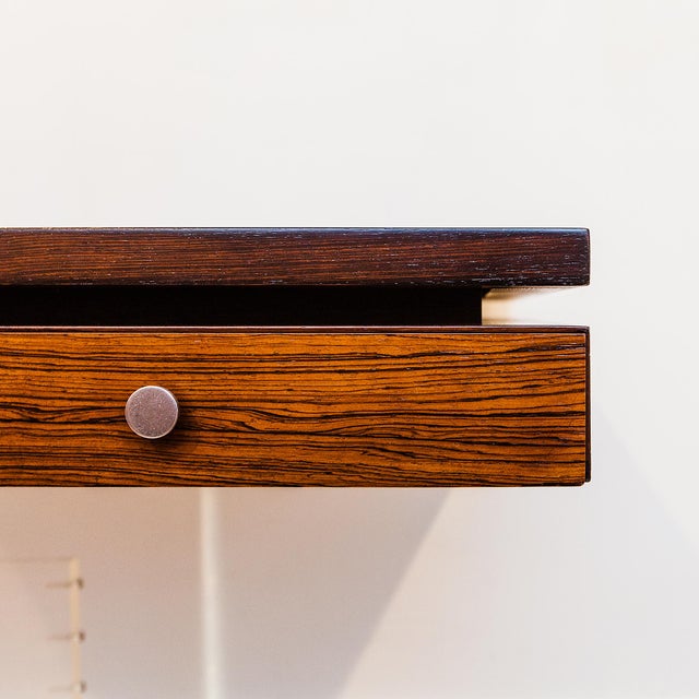1960s 1960s Danish Modern Rosewood & Lucite Executive Desk Attributed to Poul Norreklit for Sigurd Hansen For Sale - Image 5 of 18