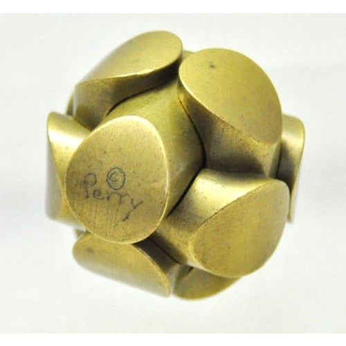 Charles O. Perry Brass Ball Puzzle Chairish