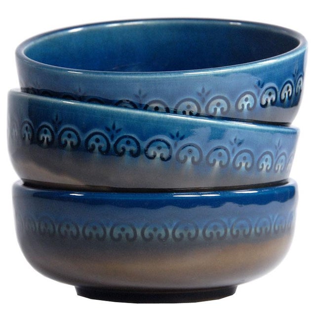 Brotzeit Ceramic Bowls by Bjorn Wiinblad for Rosenthal, 1970s, Set of 3 For Sale - Image 11 of 11