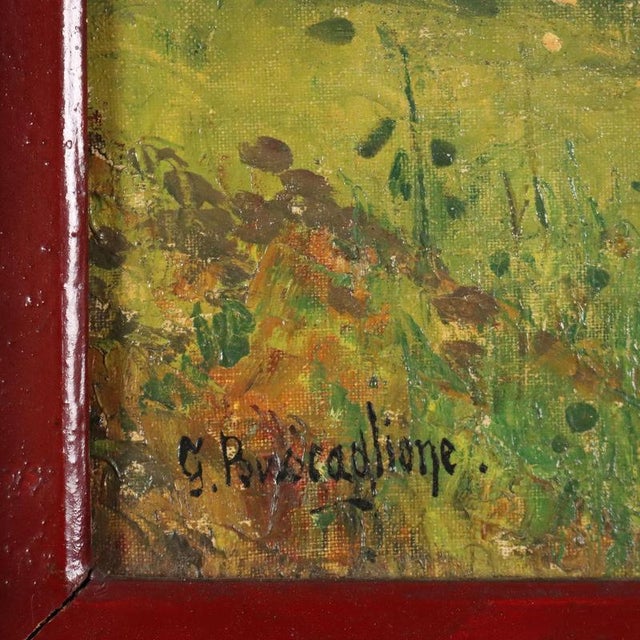 Giuseppe Buscaglione, Landscape, Oil on Canvas, 19th Century For Sale - Image 8 of 12
