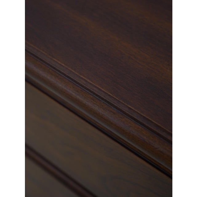 Brown Henkel Harris Cherry 4 Drawer Bachelors Chest For Sale - Image 8 of 16