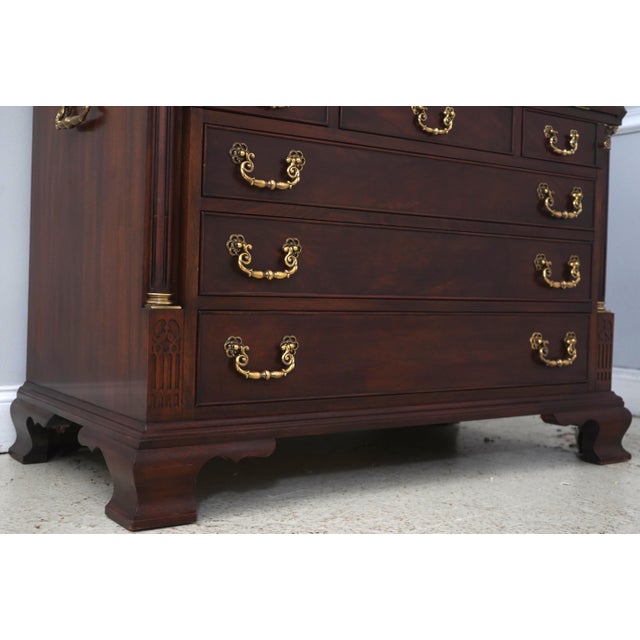 Henkel Harris Mahogany Large Document Secretary Desk For Sale - Image 10 of 18