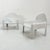 Kartell White Model 4794 Lounge Chairs by Gae Aulenti for Kartell, 1970s, Set of 2 For Sale - Image 4 of 10