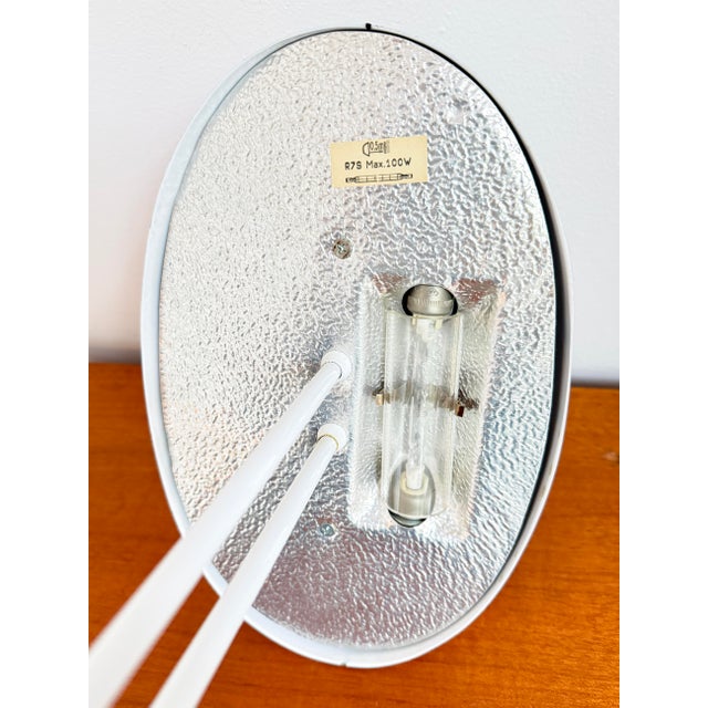 Vintage White Oval Table Lamps from Brilliant Leuchten, 1970s, Set of 2 For Sale - Image 14 of 15
