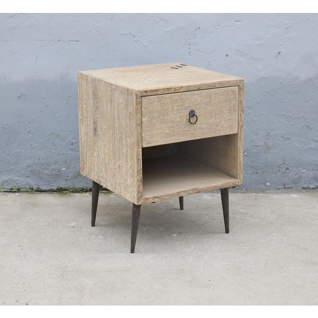 2020s Reclaimed Pine Nightstand For Sale - Image 5 of 5