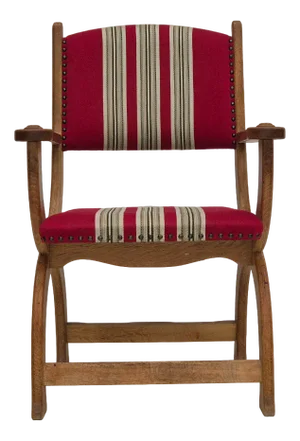 Vintage Danish Armchair in Wool and Oak, 1970s