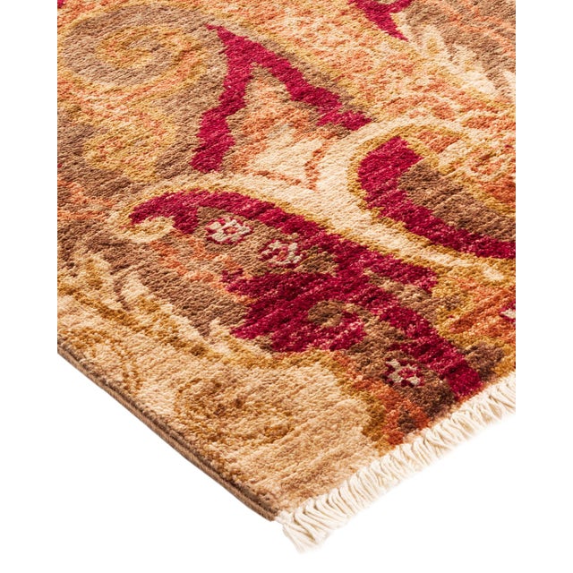 Color: Fawn. Made In: Pakistan. 100% Wool. The meticulous art of hand-embroidered textiles from Uzbekistan tribes inspired...