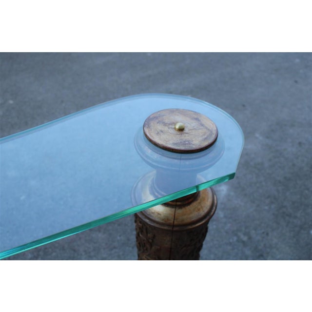 Console Table with Crystal Top by Pier Luigi Colli, 1940s For Sale - Image 14 of 17