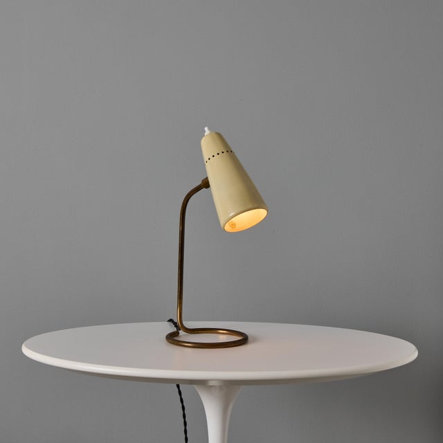 1950s Stilnovo Table Lamp With Original Yellow Label For Sale - Image 9 of 18