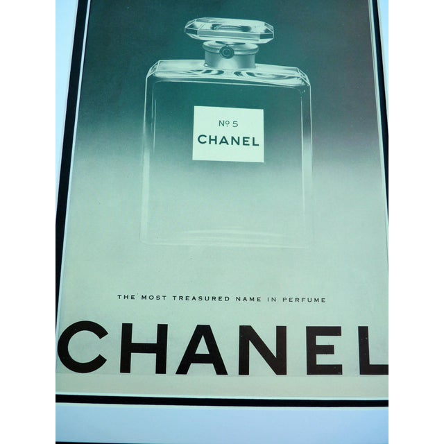 This is a rare, original advertisement for Chanel No. 5, sourced from the celebrated April 1950 "Paris Issue" (No. 3) of...