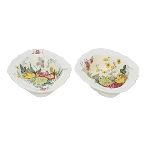 1950s Oval Serving Bowls Gainsborough Marlborough by Copeland Spode- 2 Pieces