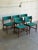 Mid-Century Modern Teak Dining Chairs in Style of Erik Buch Organic Upholstered Seating Set of 5 Denmark 1960s For Sale - Image 3 of 10