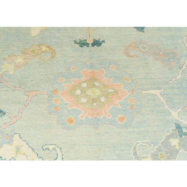 Turkish Oushak Rug 9'4" x 13' For Sale - Image 4 of 4