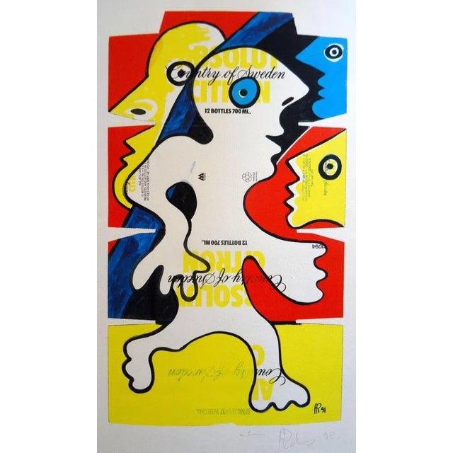 Alain Rothstein, Absolut, 1991, Silkscreen For Sale - Image 6 of 6