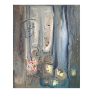 Vintage Abstract Oil on Canvas Panel From the Estate of Murat Kaboulov 1939-2010
