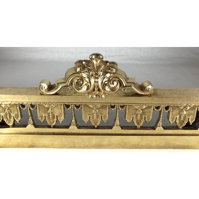 18th Century French Louis XVI Gilded Bronze Fireplace Chenets or Urn Andirons For Sale - Image 10 of 11