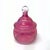 Pink Cranberry Lidded Glass Storage Container Curation - Group of 3 For Sale - Image 8 of 12
